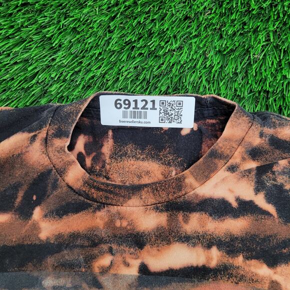 Cross-Colours Crop-Top Shirt Womens Medium 19x20 Bleached - Picture 9 of 12